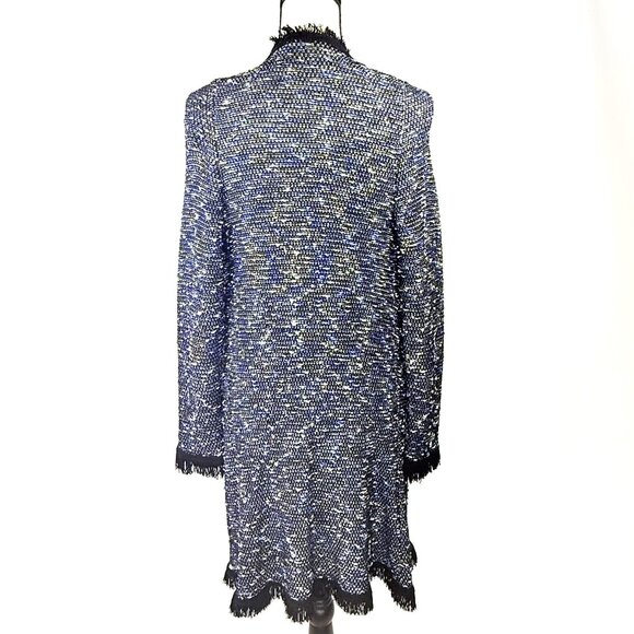 HEIDI HESS Beautiful Knit Long Cardigan Sweater, Size S - Picture 3 of 4